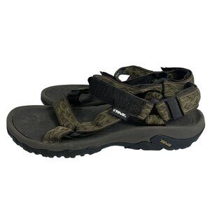 TEVA S/N 4156 Sports Hiking Sandals Adjustable Straps - Green/Black Mens Size 10